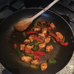 A picture of Quick and easy fajitas.