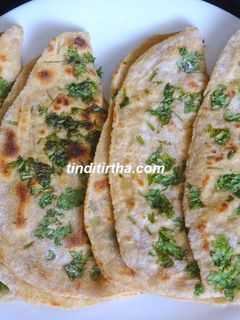 கொத்தமல்லி பராதா / சப்பாத்தி செய்முறை முக்கிய புகைப்படம்