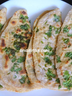 கொத்தமல்லி பராதா / சப்பாத்தி செய்முறை முக்கிய புகைப்படம்