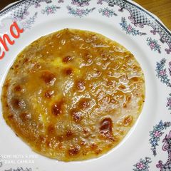 A picture of Puran Poli with desi Ghee.
