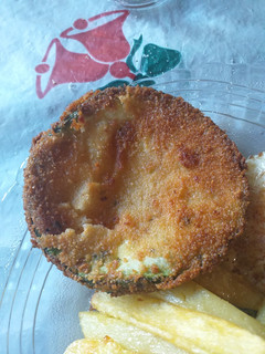 Una foto de Milanesa de zapallito verde