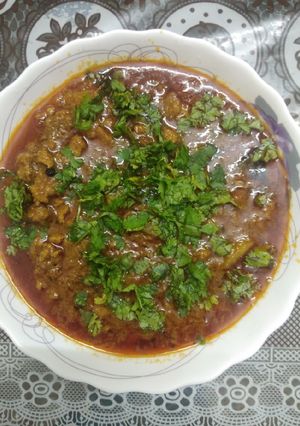 A picture of Aloo keema recipe.