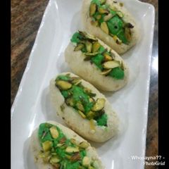 A picture of Whosayna’s ChumChum filled with Mawa.