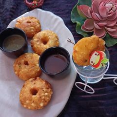 A picture of Sago pearl vada.