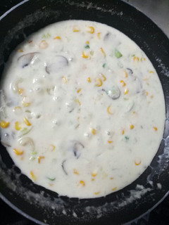 Foto resep Krim sup jagung jamur mudah
