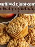 Muffinki z jabłkami i białą czekoladą