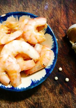 Hình của món Tôm rang tiêu.