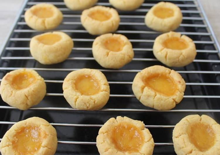 Lemon Thumbprint Cookies (Gluten Free)