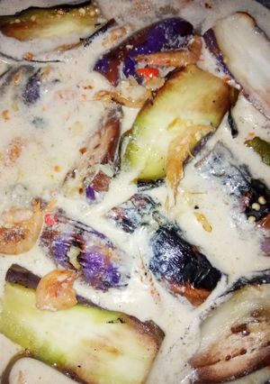 Foto resep Terong bakar ebi kuah santan