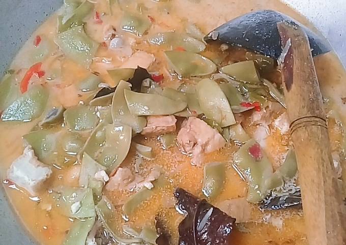 Cara Gampang Menyiapkan Sayur koro tahu santan yang Bikin Ngiler