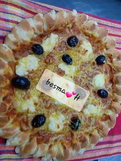 صورة لوصفة بيتزا بأطراف محشية