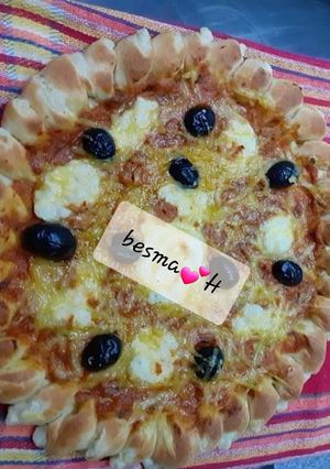 صورة لوصفة بيتزا بأطراف محشية
