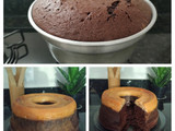 Bolo pudim de leite com chocolate🇧🇷