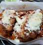 Simple Way Make Recipe Breaded Parmesan Chicken w/ Mozzarella Pan Pasta (Toaster Oven) that is  Makes Drooling, So Delicious}