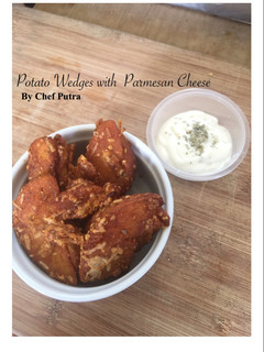 Foto resep Potato Wedges with Parmesan Cheese
