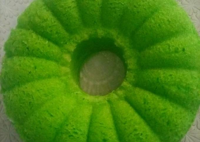 Tutorial Membuat Resep Bolu pandan kukus anti gagal