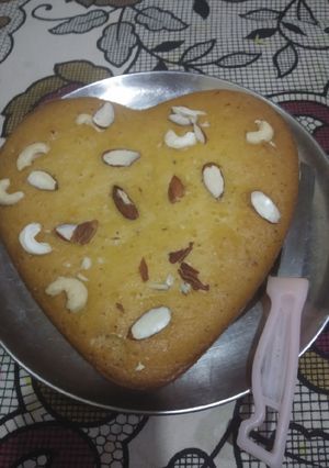 A picture of Delicious milk cake.