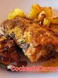 Churrasco a mi manera con patatas y manzanas