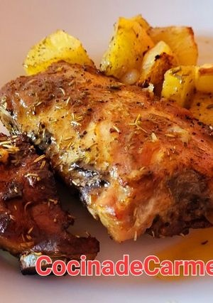 Foto principal de Churrasco a mi manera con patatas y manzanas