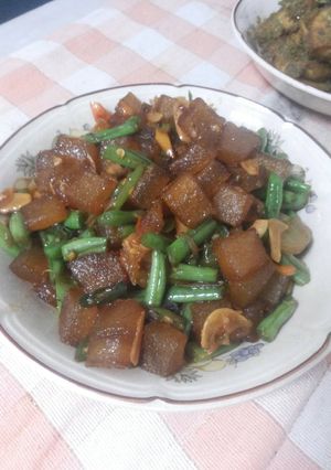 Foto resep Oseng kikil buncis cabe ijo