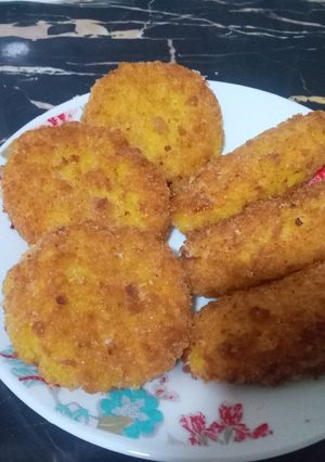 صورة لوصفة كروكات الارز بالجبن