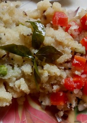 A picture of Peas carrot upma.