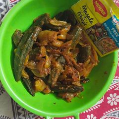A picture of Masala Bhindi.