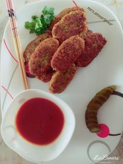 عکسی از دستور شامی لوبیا چشم بلبلی