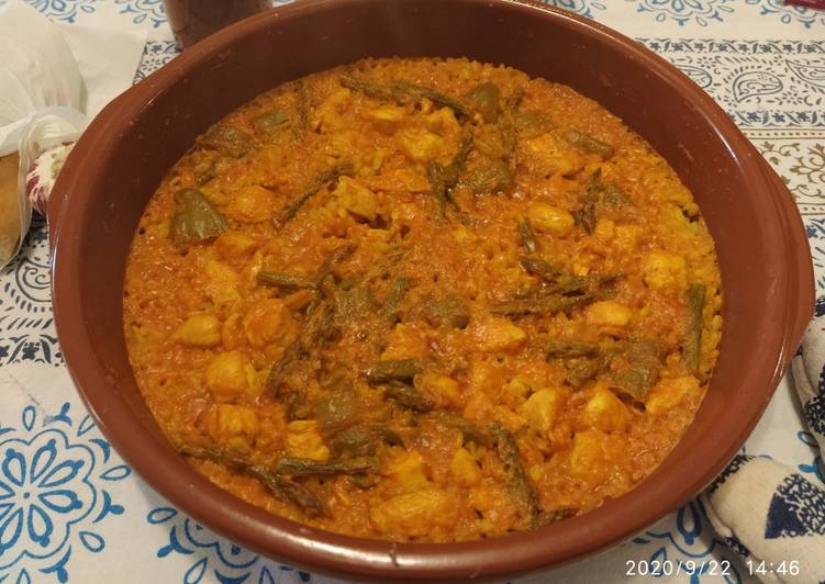 Paella a mi estilo😋
