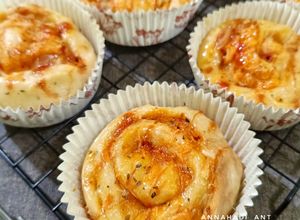 Foto resep Pizza Roll dengan Sourdough Ragi Alami Buah Anggur