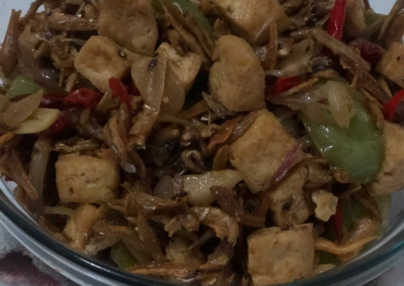 104. Oseng tahu teri #cookingdiary