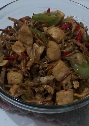 Foto resep 104. Oseng tahu teri #cookingdiary