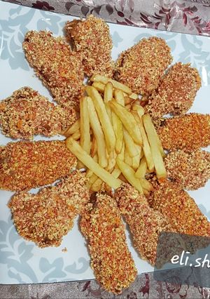 عکسی از دستور بال کتف کریسپی