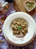 Malloreddus al pesto di melanzane e cacioricotta fresco