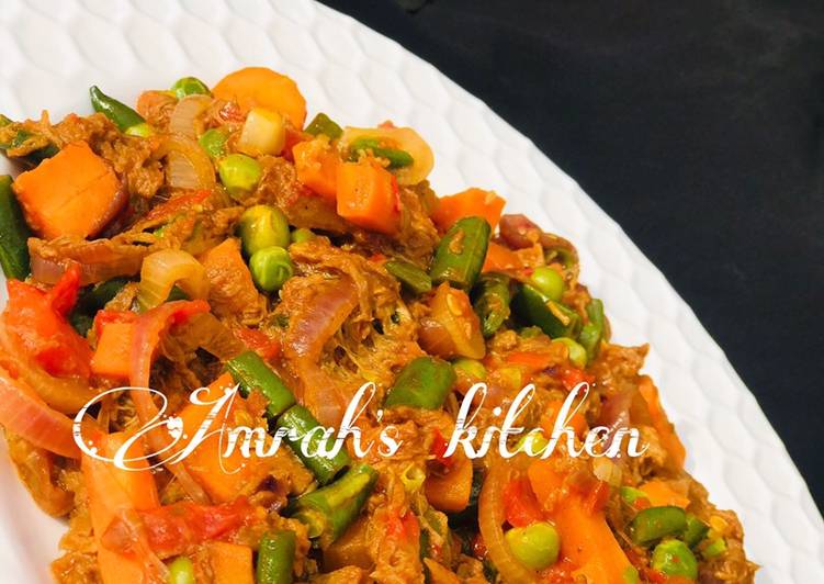 Easiest Way to Make Super Quick Homemade Mince beef and veggies sauce