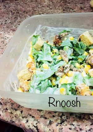 صورة لوصفة سلطة سيزر الدجاج 🥗