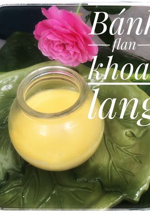 Hình của món Flan khoai lang.