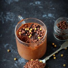 A picture of Aquafaba chocolate mousse.