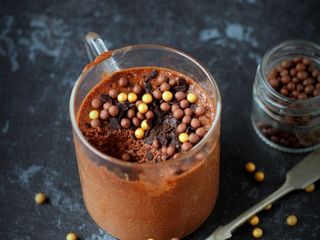 Aquafaba chocolate mousse
