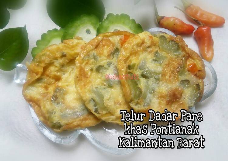 21. Telur Dadar Pare khas Pontianak Kalimantan Barat