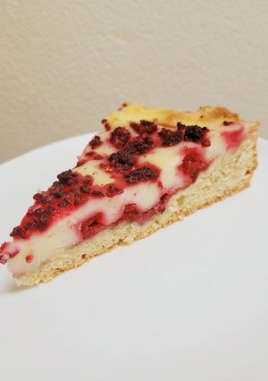 Una foto de Kuchen de frambuesa