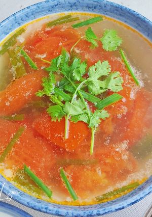 Hình của món 🔸️CANH CÀ CHUA THỊT BĂM.