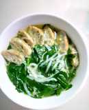 Canh chả cá mối nấu rau ngót