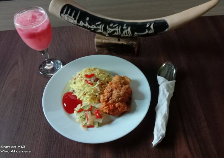 Nasi sugarbun Dan air Bandung soda