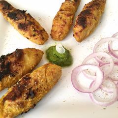 A picture of Tandoori Soya Chaap.