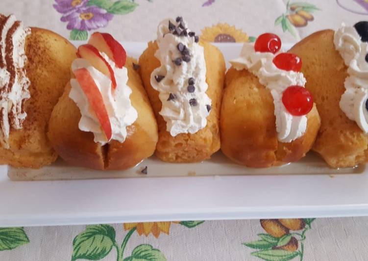 Babà con panna