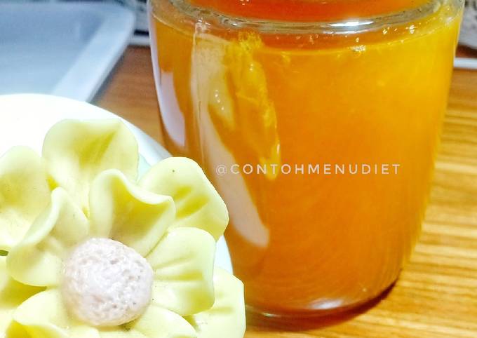 Bagaimana cara membuat Stock sirup Jeruk peras minuman praktis diet jus  nagih banget