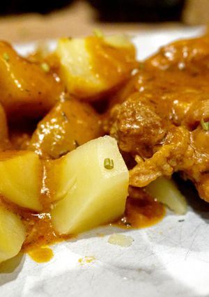 Une photo de Osso Bucco de dinde à la Milanaise et ses pommes vapeur, au cook