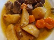 A picture of stew meat