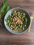 Medvehagymás Pesztós Tészta 🌱 TÉNÉ Recept|Pirított Tofuval és Aszalt Paradicsommal